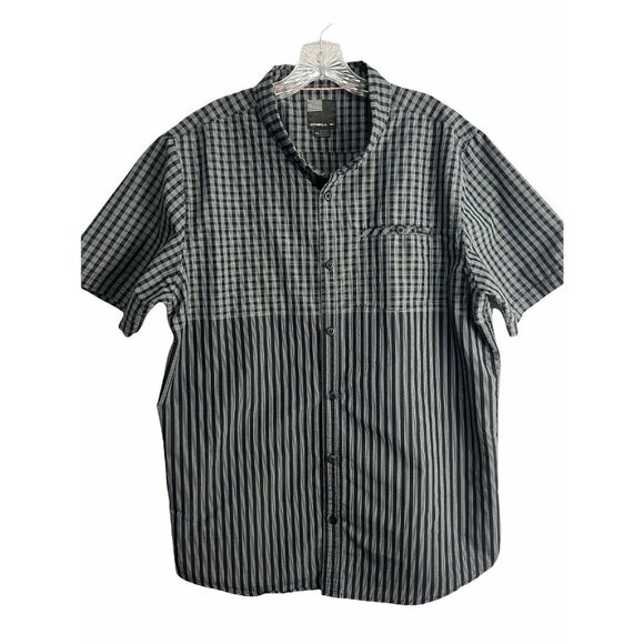 O'Neill Surf Men's Black Striped Short Sleeve Button Down Shirt XL - Picture 1 of 8